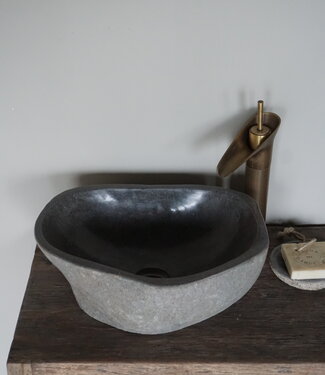 Rene Houtman Waskom Rivierkom + spoelgat B45 x D41 x H16 Cm