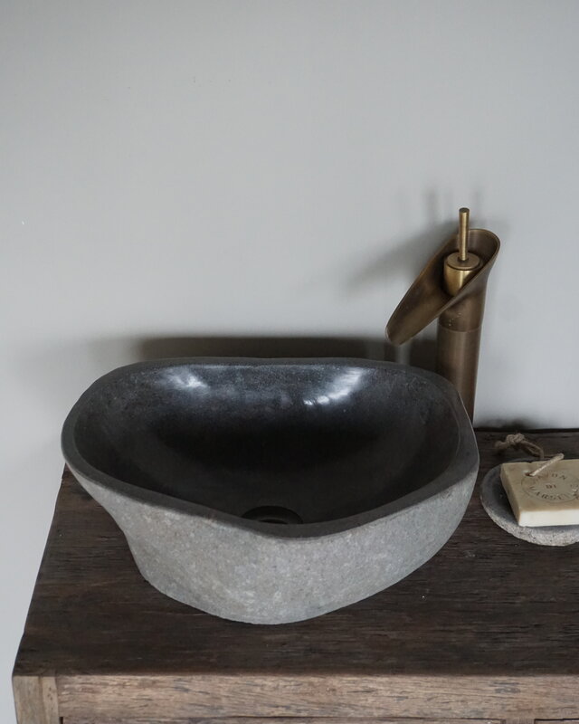 Rene Houtman Waskom Rivierkom + spoelgat B45 x D41 x H16 Cm