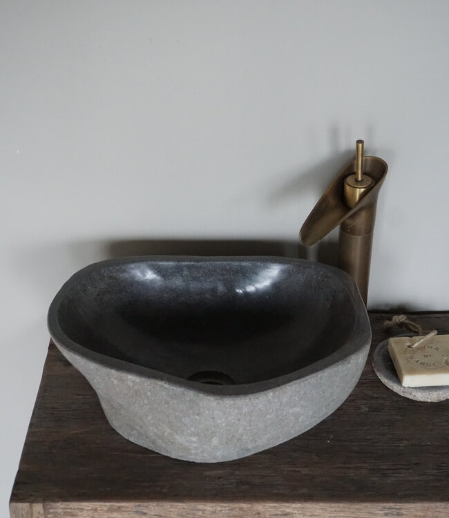 Rene Houtman Waskom Rivierkom + spoelgat B45 x D41 x H16 Cm