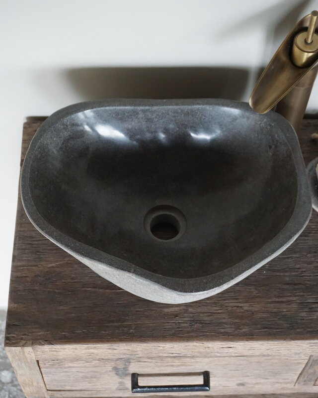 Rene Houtman Waskom Rivierkom + spoelgat B45 x D41 x H16 Cm