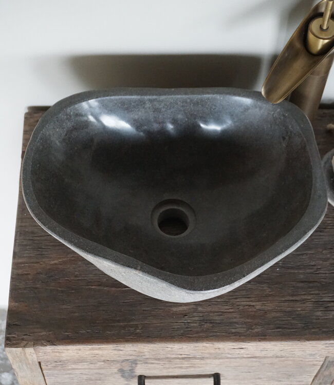 Rene Houtman Waskom Rivierkom + spoelgat B45 x D41 x H16 Cm