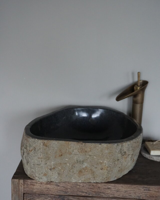 Rene Houtman Waskom Rivierkom + spoelgat B43 x D42 x H15 Cm