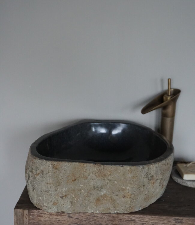 Rene Houtman Waskom Rivierkom + spoelgat B43 x D42 x H15 Cm