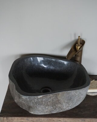 Rene Houtman Waskom Rivierkom + spoelgat B43 x D42 x H15 Cm