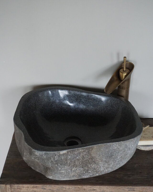 Rene Houtman Waskom Rivierkom + spoelgat B43 x D42 x H15 Cm