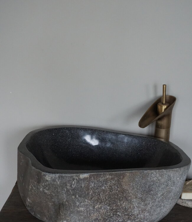 Rene Houtman Waskom Rivierkom + spoelgat B43 x D42 x H15 Cm