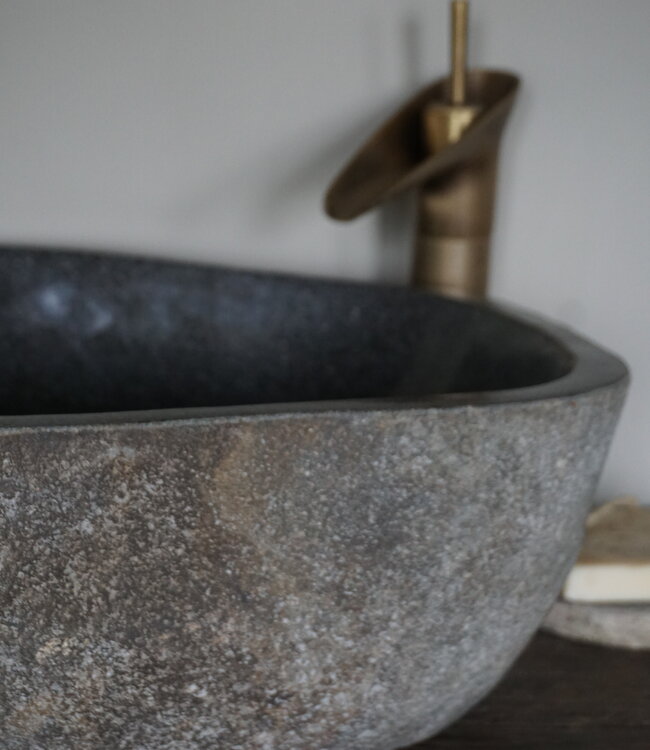 Rene Houtman Waskom Rivierkom + spoelgat B43 x D42 x H15 Cm