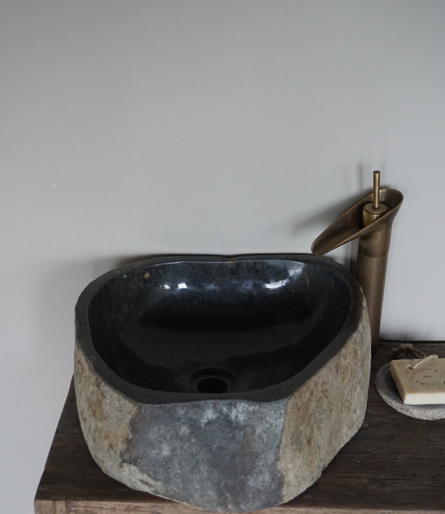 Rene Houtman Waskom Rivierkom + spoelgat B43 x D42 x H15 Cm