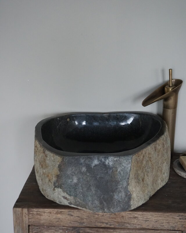 Rene Houtman Waskom Rivierkom + spoelgat B43 x D42 x H15 Cm