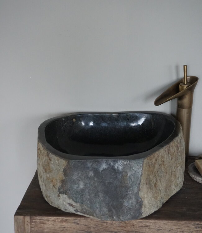 Rene Houtman Waskom Rivierkom + spoelgat B43 x D42 x H15 Cm