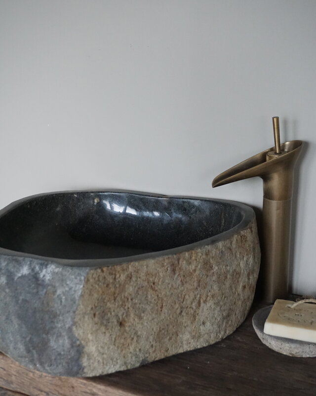 Rene Houtman Waskom Rivierkom + spoelgat B43 x D42 x H15 Cm