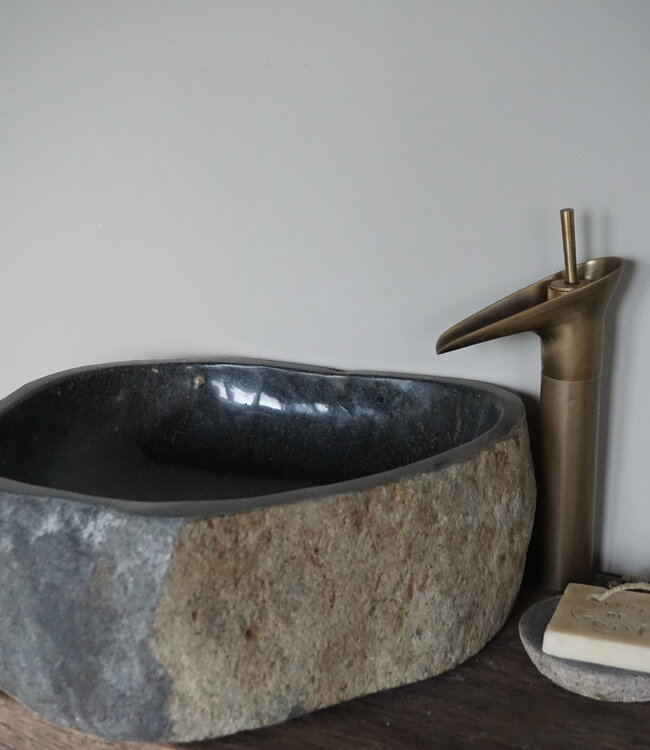 Rene Houtman Waskom Rivierkom + spoelgat B43 x D42 x H15 Cm