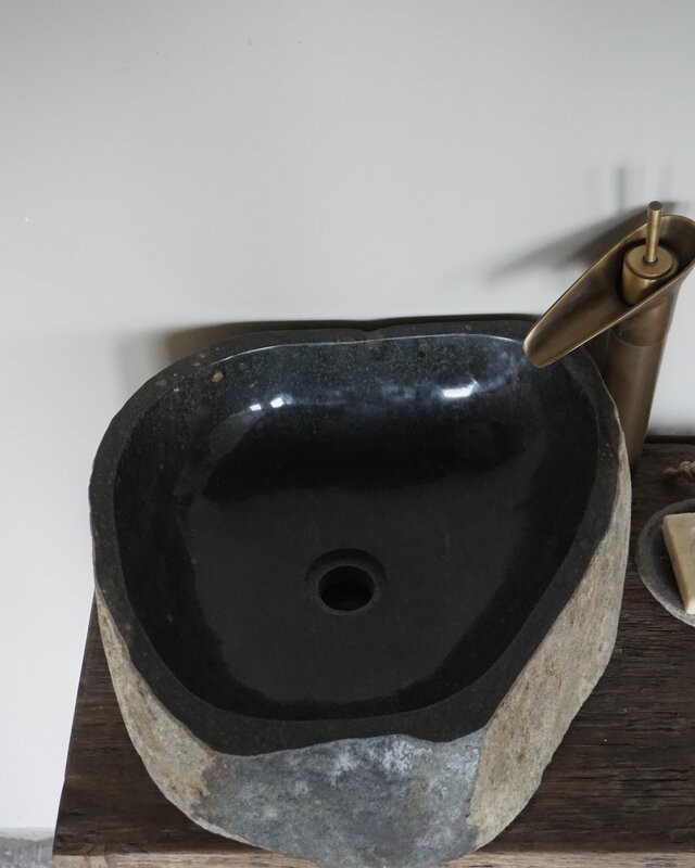 Rene Houtman Waskom Rivierkom + spoelgat B43 x D42 x H15 Cm