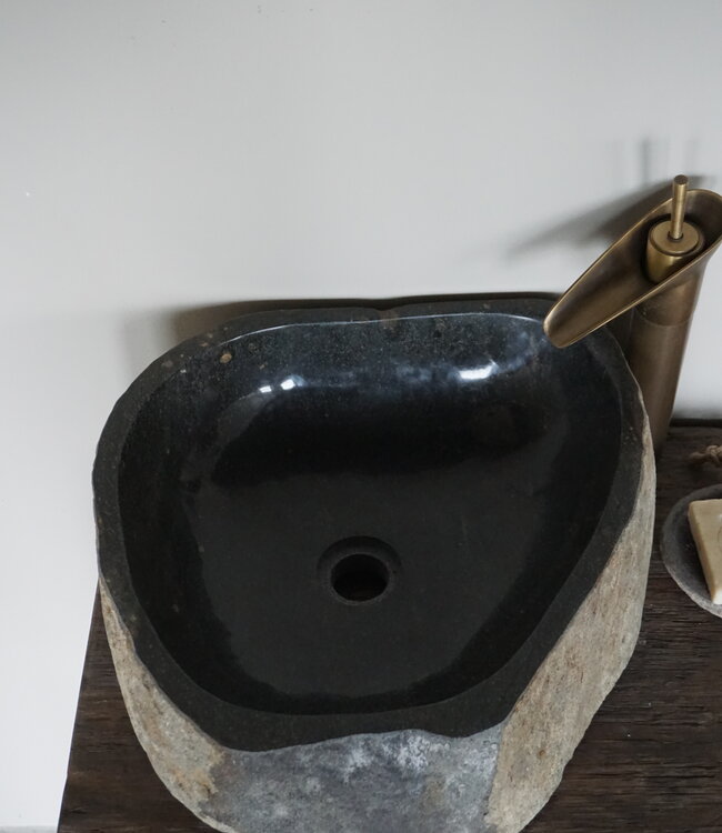 Rene Houtman Waskom Rivierkom + spoelgat B43 x D42 x H15 Cm