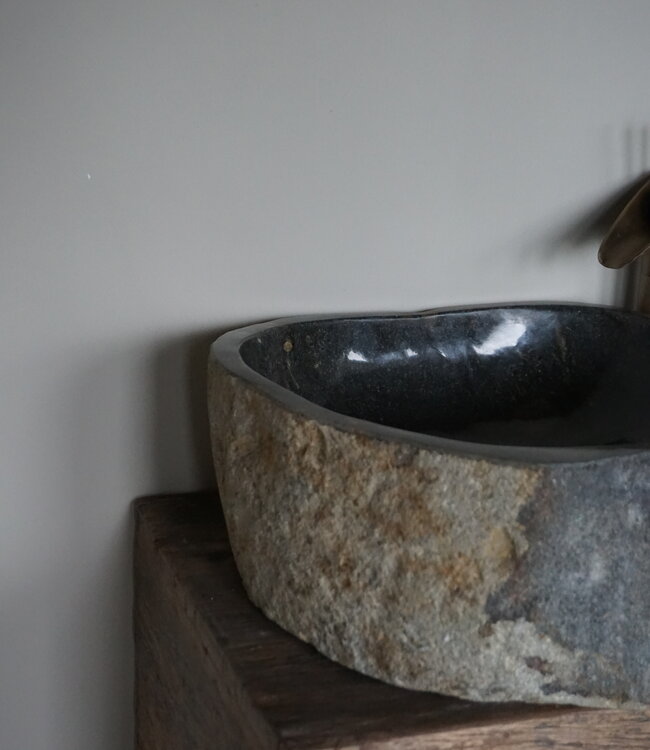 Rene Houtman Waskom Rivierkom + spoelgat B43 x D42 x H15 Cm