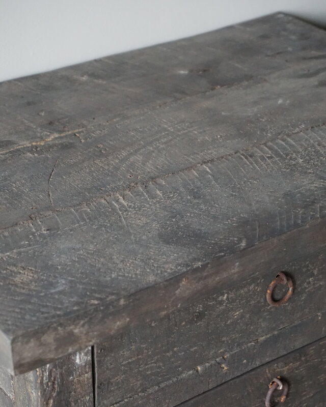 Rene Houtman Wandtafel Ladekastje 3 Lades H80 xB60xD41 Cm
