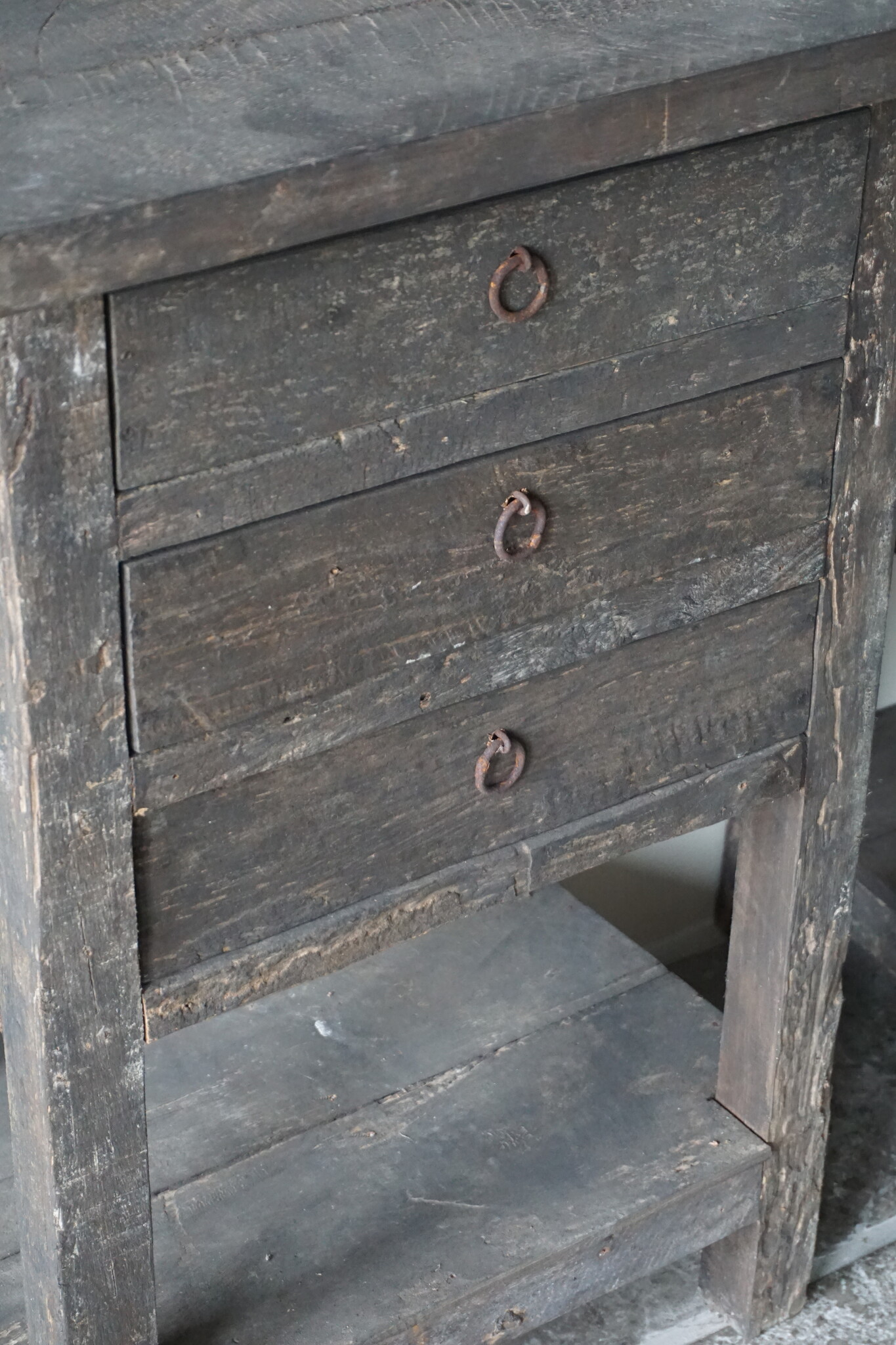 Rene Houtman Wandtafel Ladekastje 3 Lades H80 xB60xD41 Cm