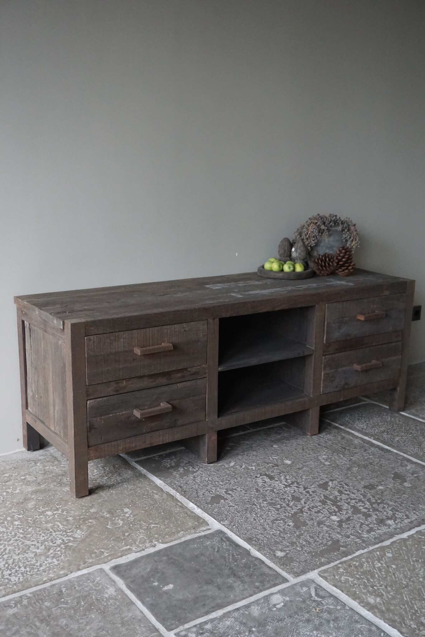 Rene Houtman TV-Meubel Driftwood 4 Lades - B160xH60xD50 Cm