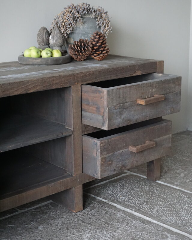 Rene Houtman TV-Meubel Driftwood 4 Lades - B160xH60xD50 Cm
