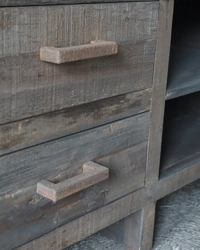 Rene Houtman TV-Meubel Driftwood 4 Lades - B160xH60xD50 Cm