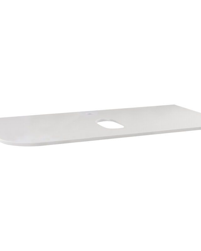 Differnz Olle Wastafelblad | Wit | H1,1 x B90 x D46 cm