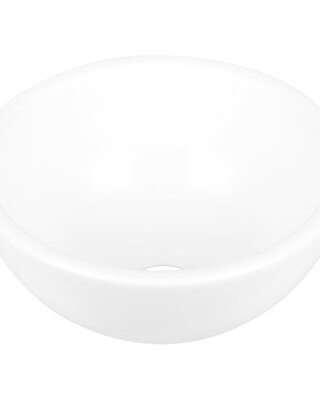 Differnz Waskom Boomer | Keramiek | Wit | H10 x Ø20 cm