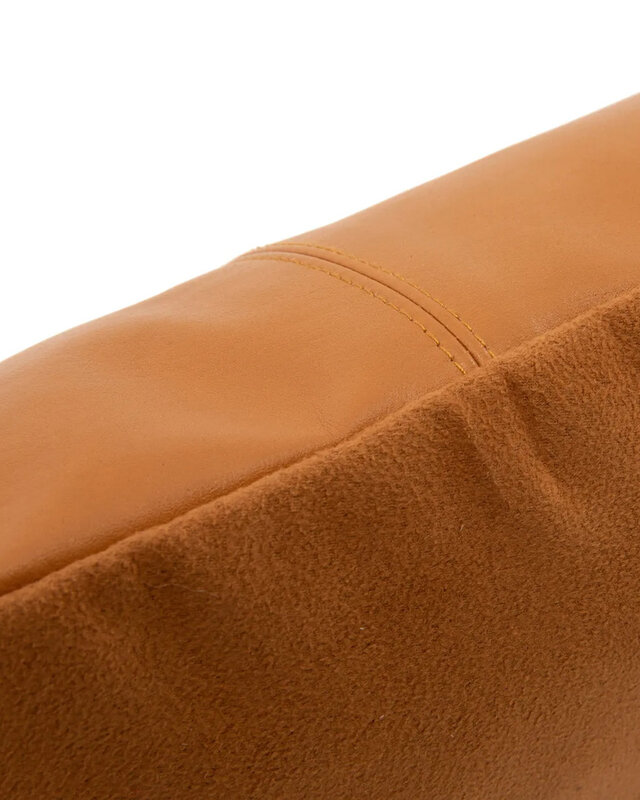 Bazar Bizar De Four Panel Leather Kussenhoes - Camel - 40x40