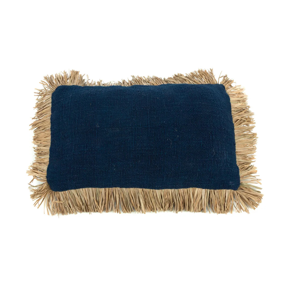 Bazar Bizar De Saint Tropez Kussenhoes - Blauw Naturel - 30x50