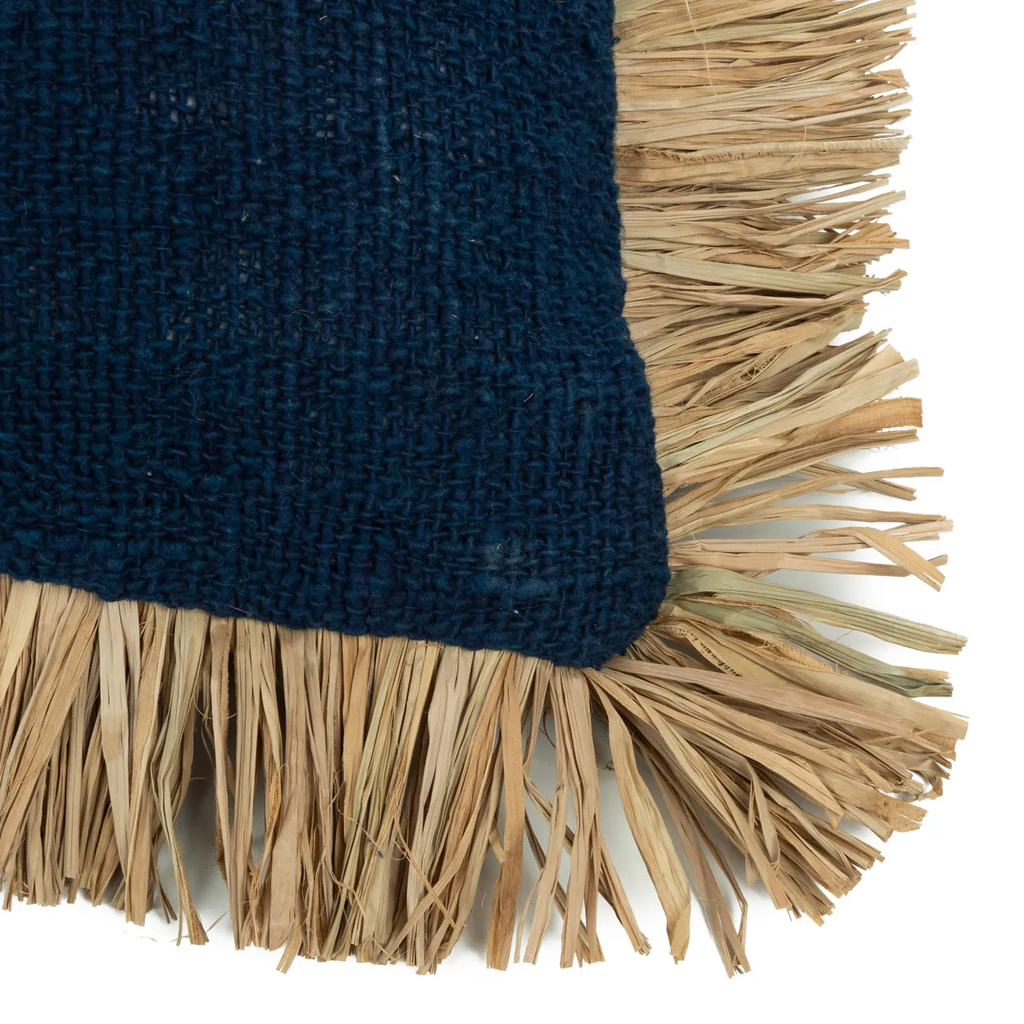 Bazar Bizar De Saint Tropez Kussenhoes - Blauw Naturel - 30x50
