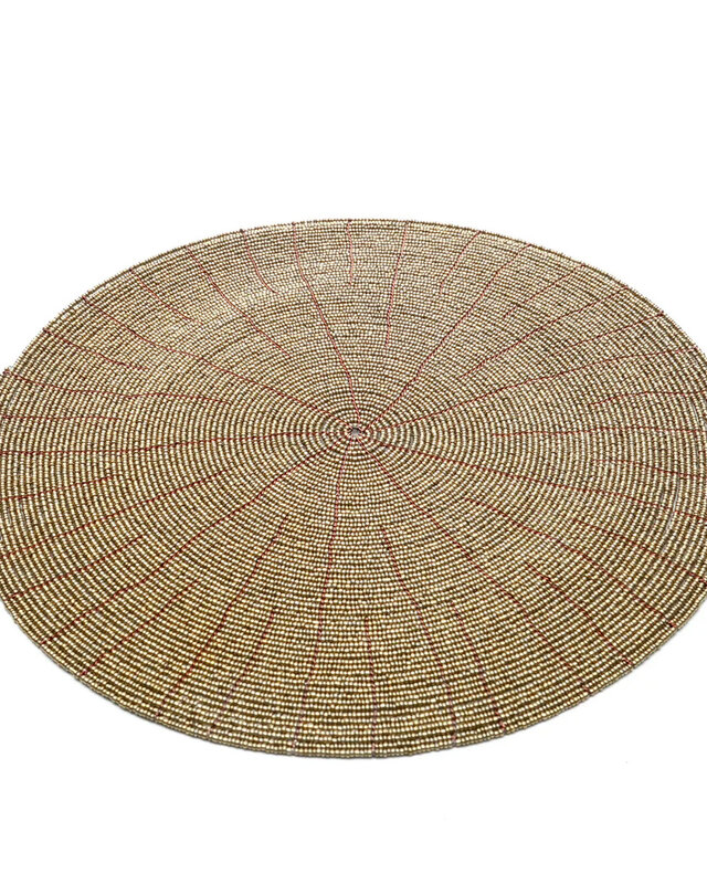 Bazar Bizar De Beaded Placemat - Goud