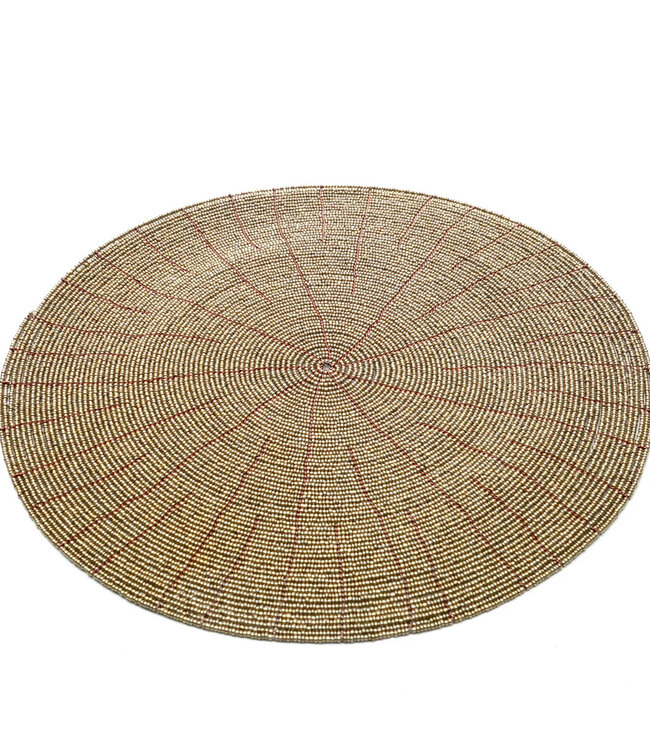 Bazar Bizar De Beaded Placemat - Goud