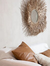 Bazar Bizar De Four Panel Leather Kussenhoes - Camel - 60x60