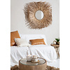 Het Six Panel Leather Kussenhoes - Kameel - 30x50