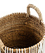 Bazar Bizar De Straight Stitched Macrame Mand - Naturel Wit - L