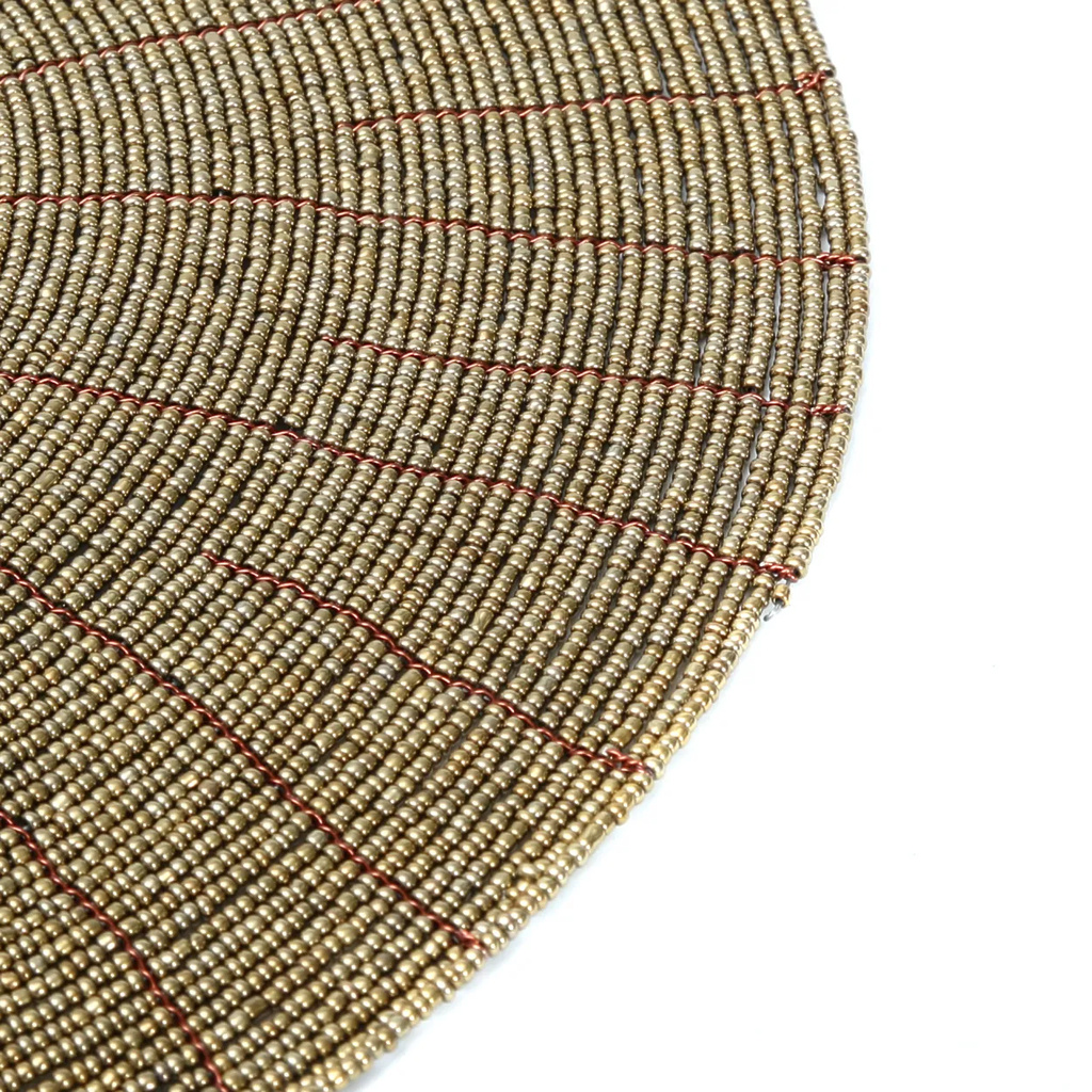 Bazar Bizar De Beaded Placemat - Goud
