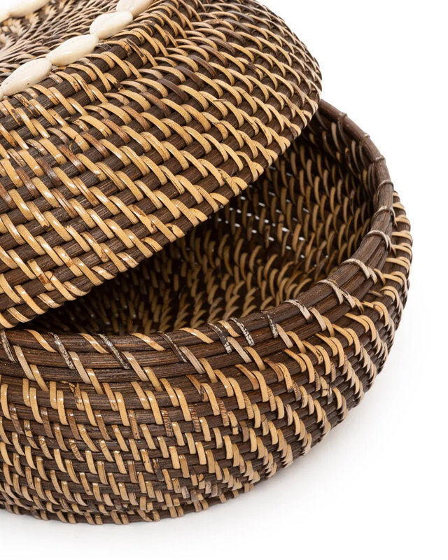 Bazar Bizar De Colonial Peek-a-Boo Mand - Naturel Bruin - M