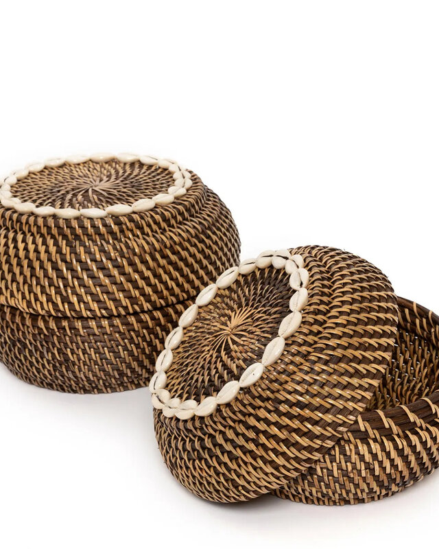 Bazar Bizar De Colonial Peek-a-Boo Mand - Naturel Bruin - M