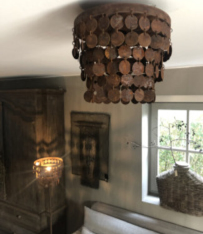 Rene Houtman Plafonniere Kleine Schijfjes | Roest | Tweede Kansje!