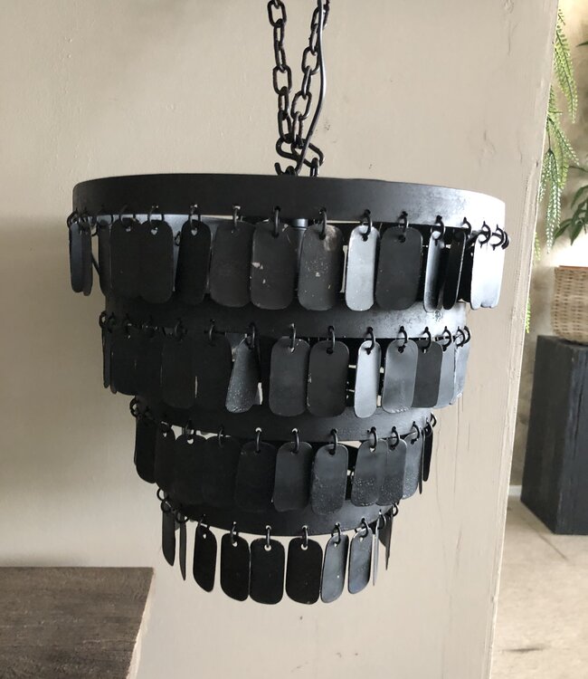 Rene Houtman Hanglamp Hangertjes | Zwart | Tweede Kansje!