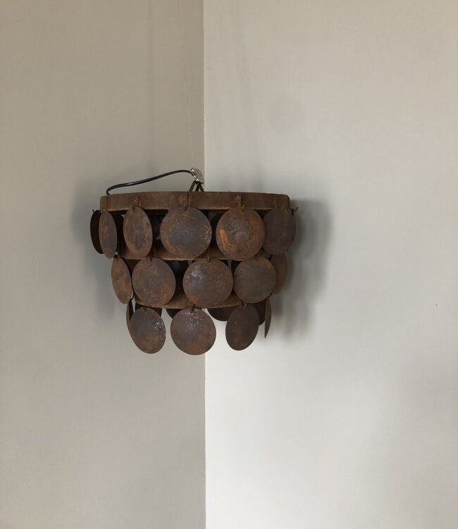 Rene Houtman Hanglamp Schijfjes | Roest | Tweede Kansje!