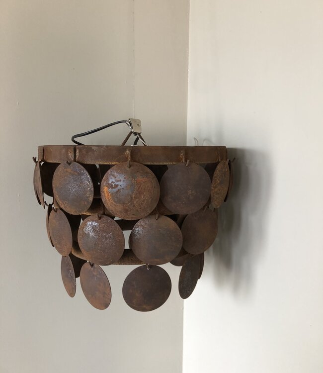 Rene Houtman Hanglamp Schijfjes | Roest | Tweede Kansje!