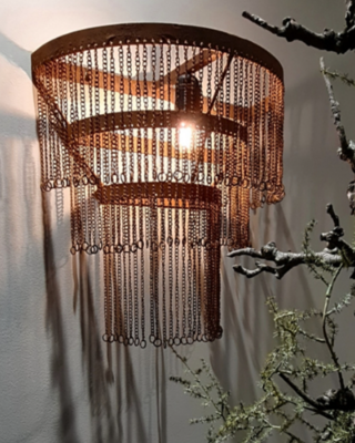 Rene Houtman Wandlamp Kettinkjes | Roest