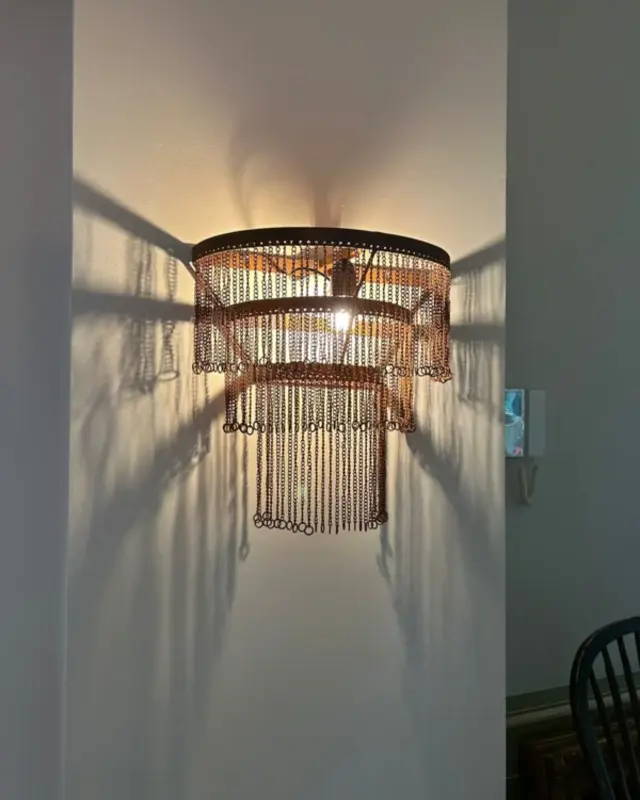 Rene Houtman Wandlamp Kettinkjes | Roest