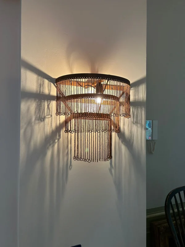 Rene Houtman Wandlamp Kettinkjes | Roest