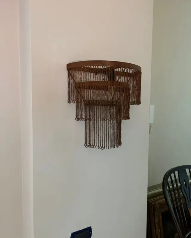 Rene Houtman Wandlamp Kettinkjes | Roest