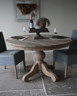 Rene Houtman Eetkamertafel Rond | Ø130 x H79 cm | Bruin