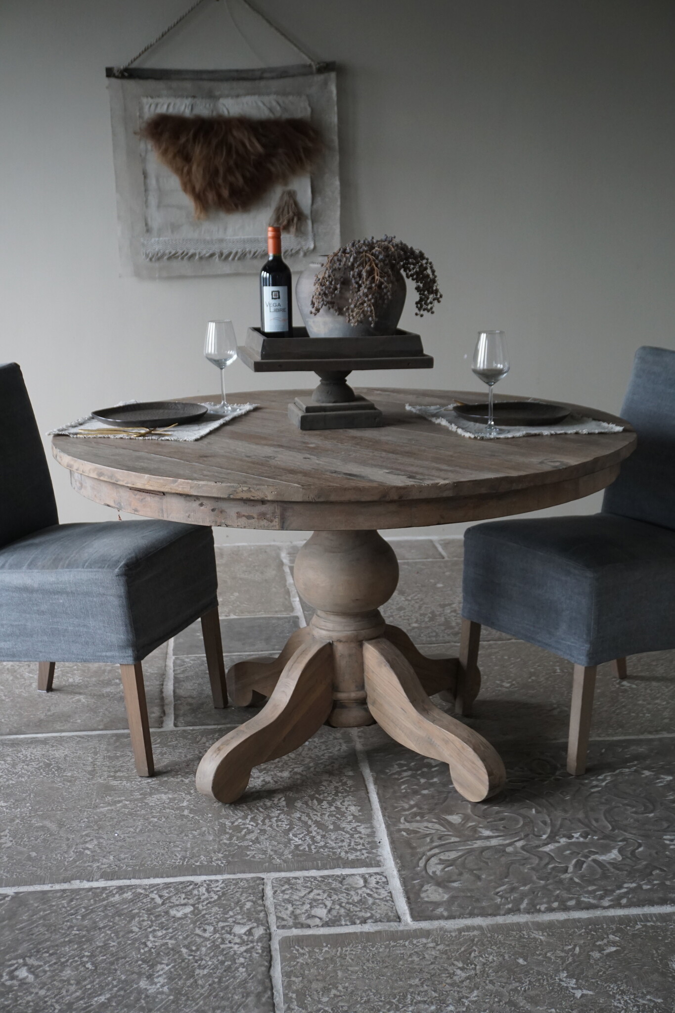Rene Houtman Eetkamertafel Rond | Ø130 x H79 cm | Bruin