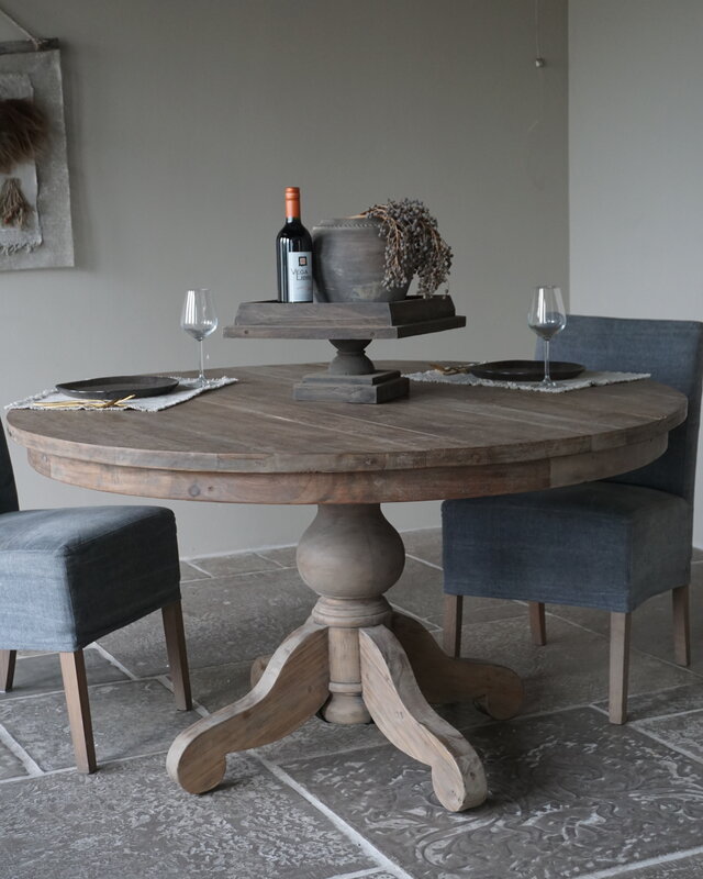 Rene Houtman Eetkamertafel Rond | Ø140 x H80 cm | Bruin