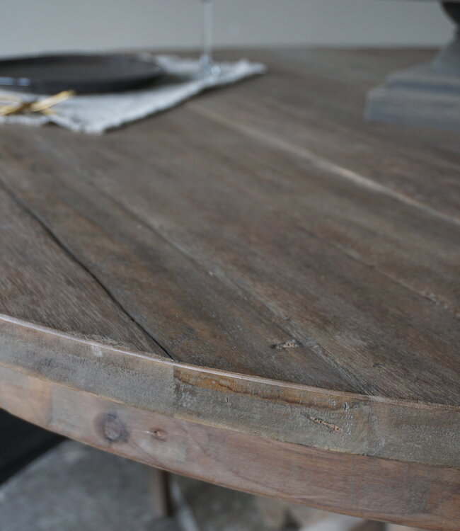 Rene Houtman Eetkamertafel Rond | Ø140 x H80 cm | Bruin