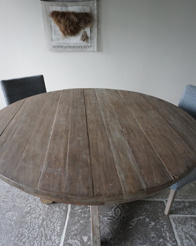 Rene Houtman Eetkamertafel Rond | Ø140 x H80 cm | Bruin